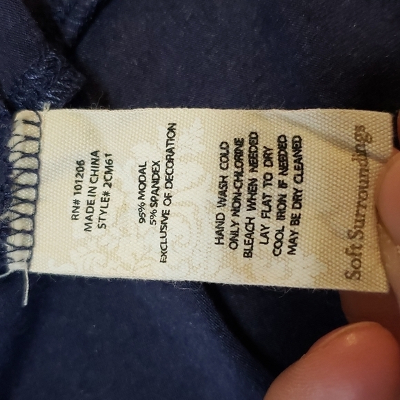 Soft Surroundings Long Sleeve Shirt, Size S - Picture 8 of 11